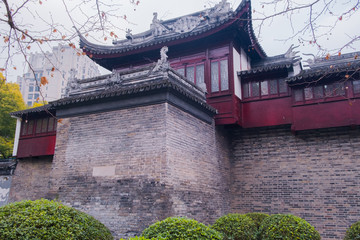 Shanghai Old City Wall and Dajing Ge Pavilion historical object located at China, Shanghai