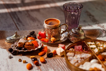 Traditional Turkish coffee on Bayram