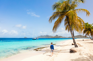 Idyllic beach at Caribbean