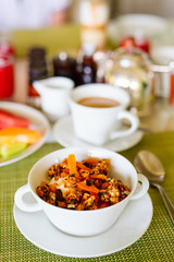 Healthy breakfast bowl