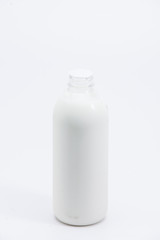 Milk bottle isolated on white background