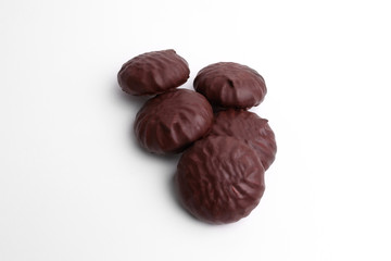 chocolate marshmallows-isolated