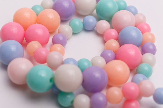 colored beads-isolated © Dzmitry