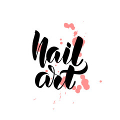 lettering Nail art