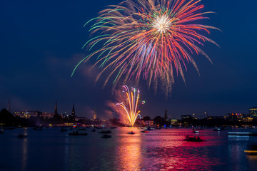 Japanese cherry blossom celebration in Hamburg, Germany Firework