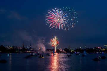 Japanese cherry blossom celebration in Hamburg, Germany Firework