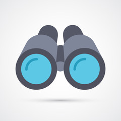 Colored binoculars icon business trendy symbol. Vector illustration