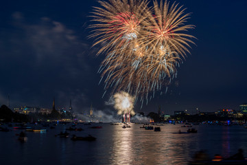 Japanese cherry blossom celebration in Hamburg, Germany Firework