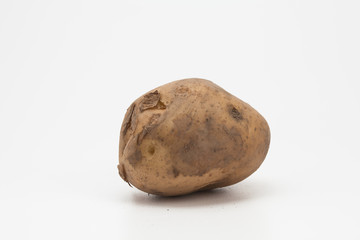 Over view of fresh raw potato 