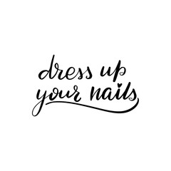 lettering dress up your nails