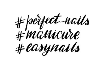 lettering perfect nails, manicure, easy nails