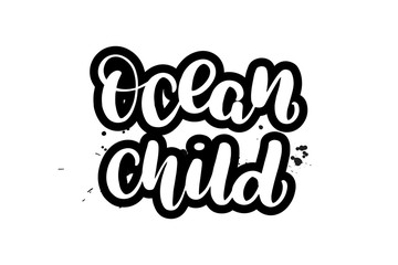 lettering ocean child