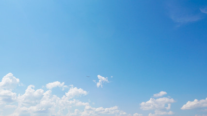 Blue sky with white clouds