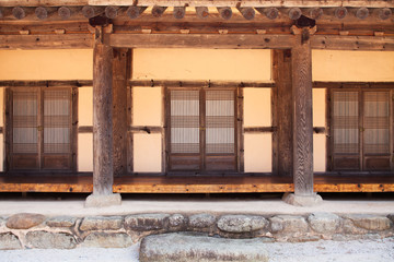 Korean traditional house Han Ok in Public Temple for studying Buddhist meditation