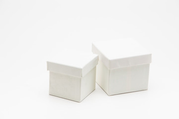 Photo white box isolated on white background