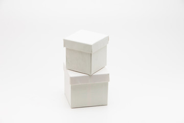 Obraz premium Photo white box isolated on white background