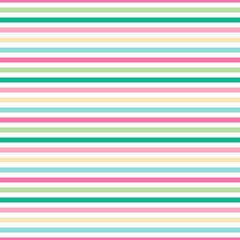 Pastel Stripes Seamless Pattern - Lovely pastel horizontal stripes repeating pattern design
