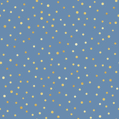 Gold Confetti Seamless Pattern - Festive gold confetti repeating pattern design