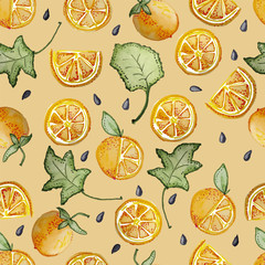 ORANGE SEAMLESS PATTERN REPEAT TILE