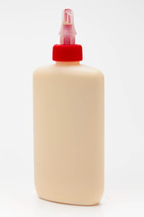 Wood Glue Bottle with Spreader Cap on a white background