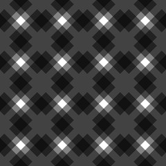 Menzies tartan black kilt diagonal fabric texture background seamless pattern.Vector illustration. EPS 10. No transparency. No gradients.
