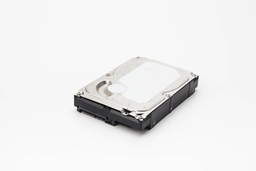 Hard disk driver isolated on white background