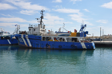 Naklejka premium The beautiful Old Port Limassol in Cyprus