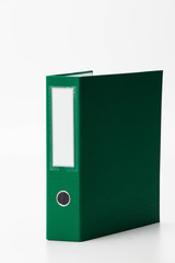Office ring binder folder isolated on white