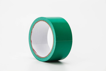  Electrical green tape isolated on white background