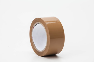 Packing tape on white background