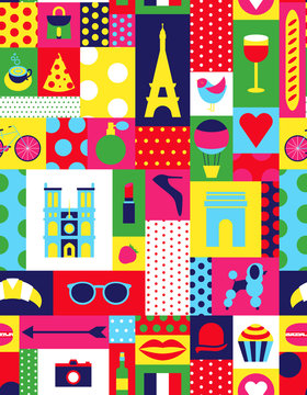 Paris pattern seamless geometric design