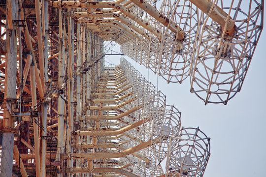 military secret object antenna radar Douga in Chernobyl