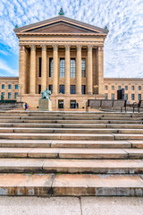 Philadelphia, Pennsylvania, USA - December, 2018 - Chief Justice of United States John Marshall, by...
