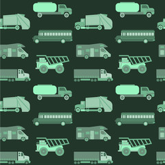 Car pattern flat illustration seamless design