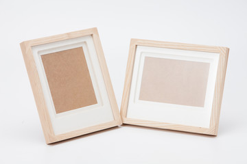 Blank photo frame isolated