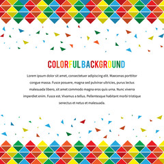 Obraz premium vector abstract background with a triangular pattern in full color rainbow spectrum colors 