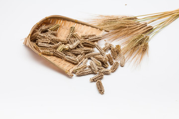 Ears wheat rye barley isolated 