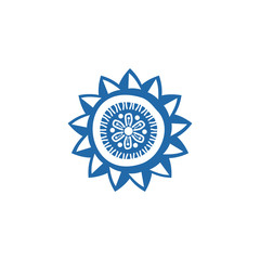 Fototapeta premium Aboriginal art logo design inspiration vector template