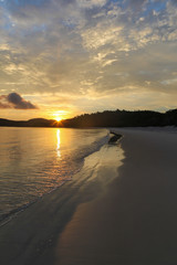 Sunrise on Whitehaven beach - Whitsunday Island Far North Queensland Australia