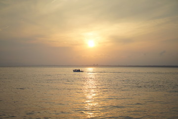 江の島の夕日