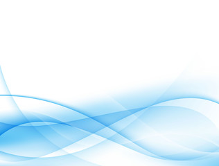 Abstract blue and white wave background