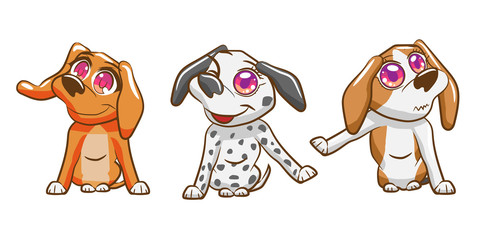 dog vector graphic design cartoon