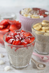 Vegan chia seed dessert