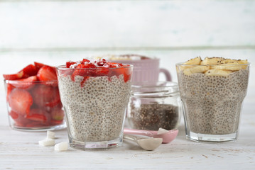 Vegan chia seed dessert