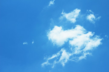 Fototapeta na wymiar Sky with clouds texture background, copy space.