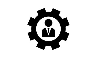 User Icon with Gear - Vector - Vector 