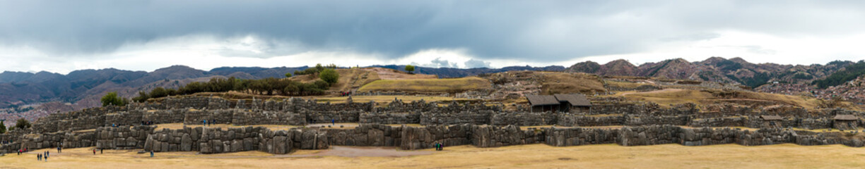 Fototapeta na wymiar Ruined castle Saksaywaman in Peru