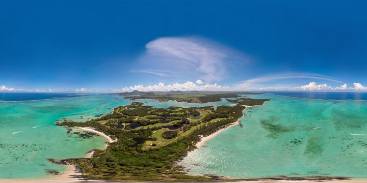 ile aux cerfs 360 panorama