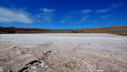 Salt evaporation pond