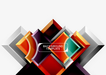 Geometric shapes abstract background